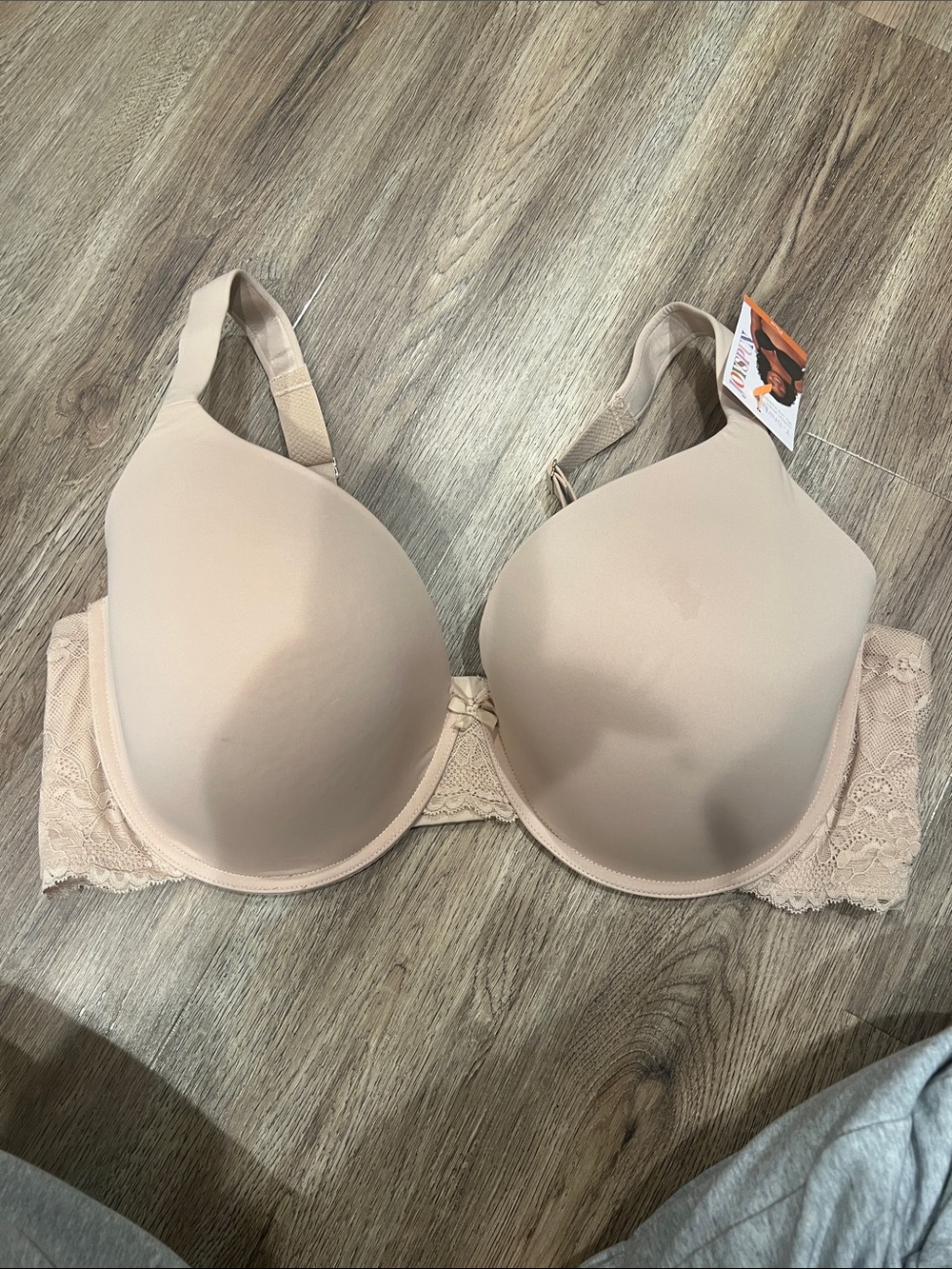 Everyday Nude Molded Cup Lace-Trim Bra - Women's Intimates
